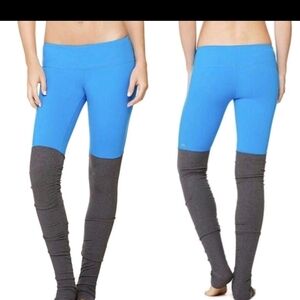 Alo Blue Gray Goddess Yoga Leggings S